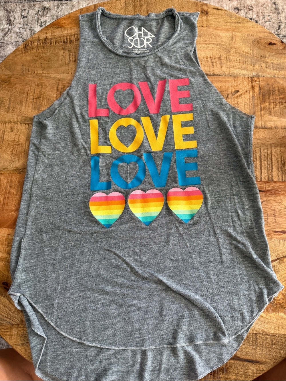Chaser Love Tank Top t shirt sz S Small